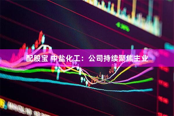 配股宝 中盐化工：公司持续聚焦主业